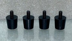 Underwood Model 3, 4, or 5 Typewriter Pillar-Type Feet X 4