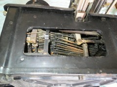 1920’s Royal Model 10 Ribbon Typewriter #X-1404436 Beveled Glass gone PARTS ONLY