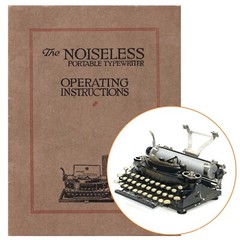 The Noiseless Portable Typewriter Instruction Manual Antique Vtg User Guide