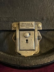 Antique 1917 Corona Model 3 Folding Portable Manual Typewriter w/ Case