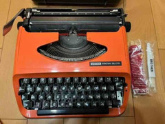 Brother Young Elite Typewriter Retro Vintage Antique Orange Alphabetic Array JP