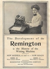 Antique Office Machine Equipment – Remington Typewriter – 1890-1908 Art AD Lot