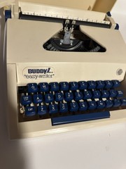 Vtg Buddy L Typewriter With Cover Keys Work Slides