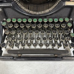 1936 Underwood No. 6 Standard Typewriter 12” Carriage GREEN Decimal Tab Keys