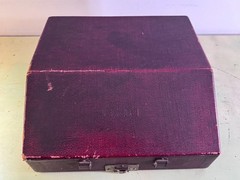 1928 Royal Model P Portable Typewriter • Rare Burgundy Alligator Finish • w/Case