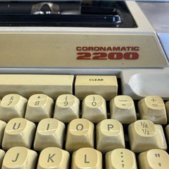 Vintage 1970s Burnt Orange Smith Corona Coronamatic 2200 Electric Typewriter