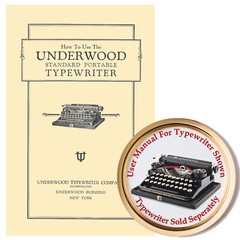 Underwood 3 Bank Portable Typewriter User Instruction Manual Booklet Guide