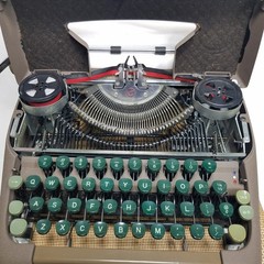 Vtg 1950 Smith Corona Sterling Portable Manual Typewriter Case Tested Works USA