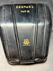 Bing No. 2 Portable Typewriter 1920s Rare Vintage with Metal Shell Case Nice