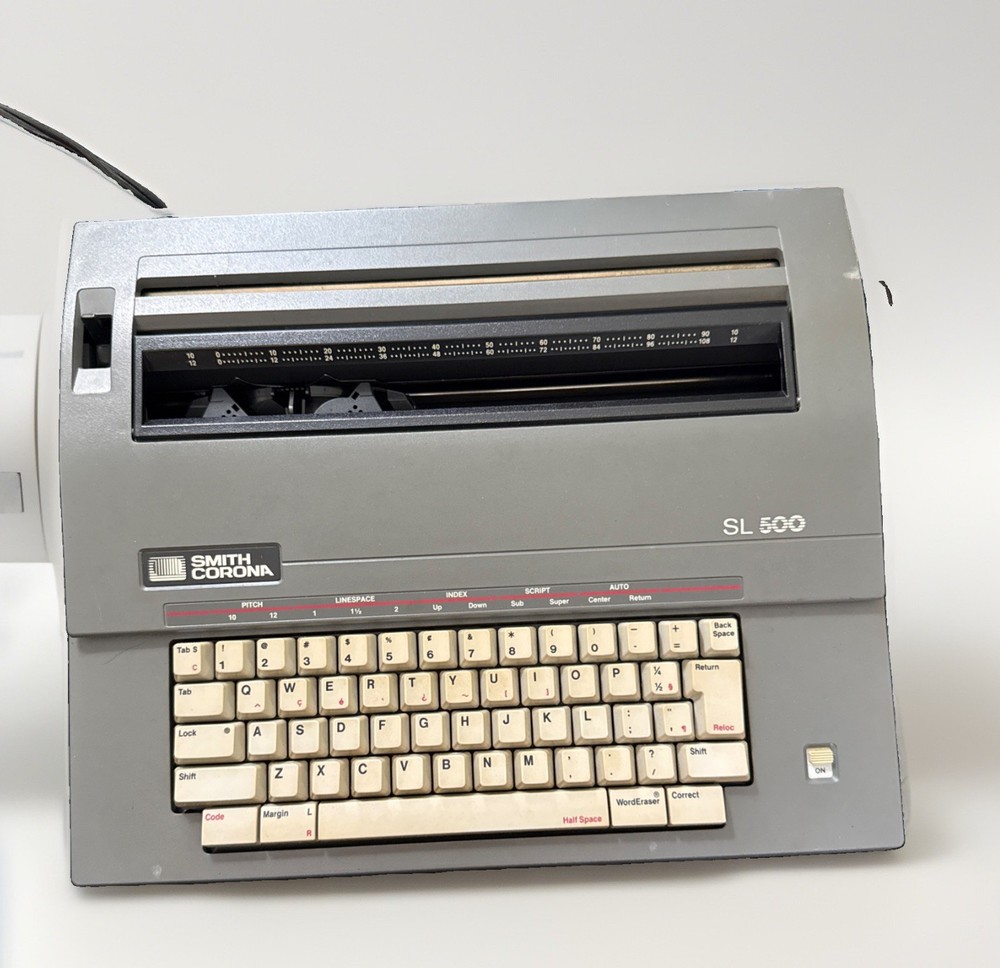 Smith‑Corona SL 500 • Electronic Typewriter • Fully Working • Quiet Series