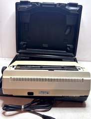 Vintage Triumph-Adler Satellite II Electric Typewriter w/ Case Manual Turns On