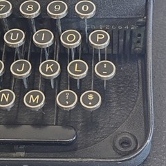 1938 Remington Rem Rand Cadet Portable Typewriter w/ Case S# CB126642 Gorgeous!