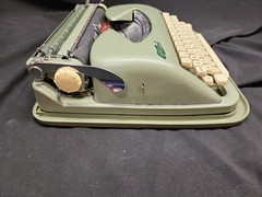 Working Cole Steel Portable Manual Typewriter w/ Case W. Germany