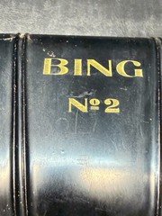 Bing No. 2 Portable Typewriter 1920s Rare Vintage with Metal Shell Case Nice