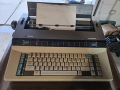 Royal TA Beta 8200C Electronic Portable Typewriter Tested and Working With Cover