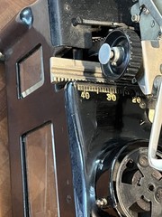 Antique 1920 Royal 10 Typewriter Beveled Glass Side Windows Working With Cover