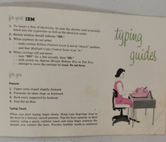 1959 IBM EXECUTIVE ELECTRIC TYPEWRITER ORIGINAL COMPLETE INSTRUCTION MANUAL
