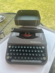 1950s Smith-Corona Skyriter Vintage UltraPortable Typewriter Tested Fully Works!