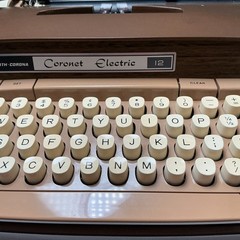 Vintage MCM Smith Corona Coronet Super 12 Electric Typewriter w/Case Tested