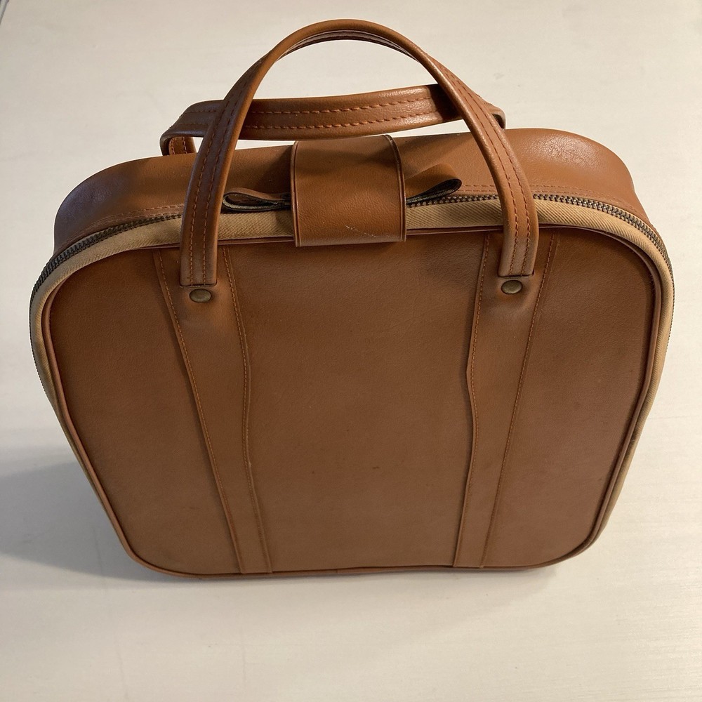 Vtg c1960s Nippo Japan Portable Typewriter Nice Zipper Case Unbadged — pls READ