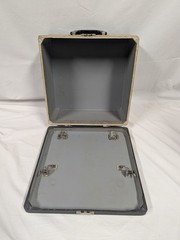 Vtg 1955 Blue Underwood Leader Portable Typewriter Original Case FULLY SERVICED