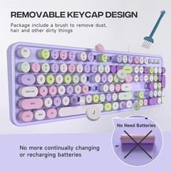 Dilter Wired Keyboard, 104 Keys Full-Sized Typewriter Keyboards, USB Office K…