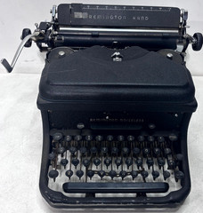 1947 Remington Rand Noiseless Typewriter Model 10 Vintage Black Nice SN 673219