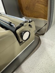 Remington Monarch Portable Typewriter Vintage 1960s two-tone color scheme