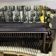 Vtg Smith Corona Green Keys Sterling Typewriter Manual Portable w/Case READ