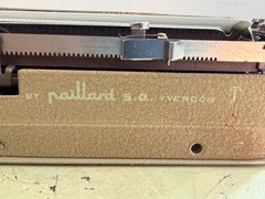 1959 Hermes Rocket Portable Typewriter • Swiss-Made • Taupe & Seafoam w/Case