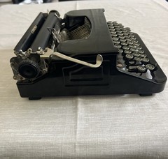 1937 Corona standard typewriter standard Glossy black Flat Top Beautiful