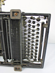 Royal 10 Typewriter, Glass Sides, Rusty Antique Office Decor ca. 1923-1935