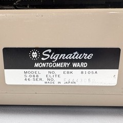 Montgomery Ward Signature 088 Portable Typewriter w/ Case TESTED Types Japan