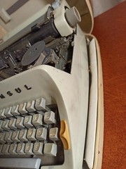 Vintage typewriter Consul. Czechoslovakia. works