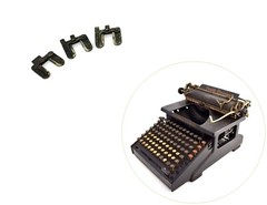 (x3) Tab Stops for Smith Premier No. 10 Typewriter Antique Vtg Part Carriage