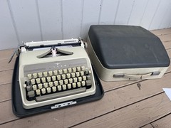 Adler J3 Typewriter Portable Western Germany W/Case 1960’s Functional Key Read