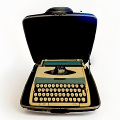 Vtg Smith Corona SCM Typewriter Corsair 700 Portable Hard Case Portable Working