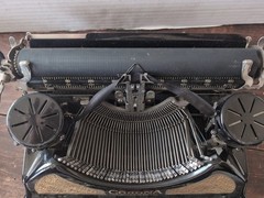 Antique Black Corona professional model No.2 Portable Typewriter with Case