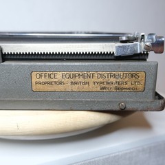 Antique 1939 Hermes Baby Empire Portable Field Typewriter Museum Grade Working