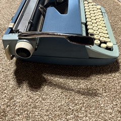 Smith Corona Sterling 6MSE-160708 Manual Typewriter 1972 w/Case Blue WORKS!