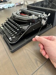 1932 Underwood Noiseless Portable Typewriter with Case and Original Documents.