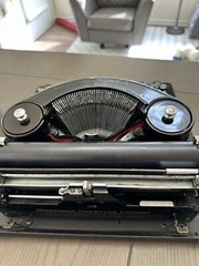1932 Underwood Noiseless Portable Typewriter with Case and Original Documents.