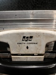 Vintage 1954 Smith Corona 5T SILENT-SUPER Portable Typewriter, Case W Key Nice