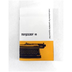 Torpedo 18 Typewriter User Instruction Manual Guide Booklet for 1958-64 Models