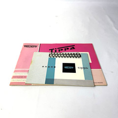 Olivetti Lettra 35 Portable Manual Typwriter Beige , Vintage with Case