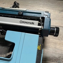 Vintage Smith Corona Coronet XL Coronamatic Electric Typewriter Blue Untested