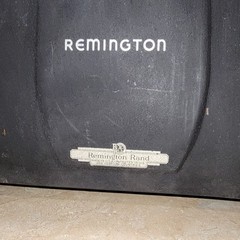 Vintage 40’s Remington Rand KMC Model 17 Desktop Typewriter Black Crinkle Matte