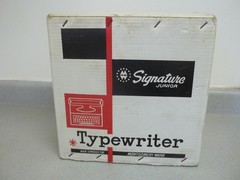 Signature Junior Typewriter with original box Vintage 1966 manual typewriter