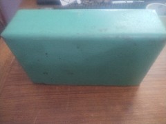 Child’s Typewriter Toy Tom Thumb Metal Carrying Case VINTAGE Antique 50s Green