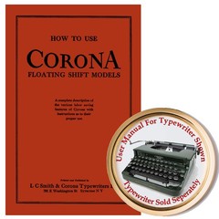 1930s Smith Corona SILENT Flat Top Typewriter User Instruction Owner’s Manual